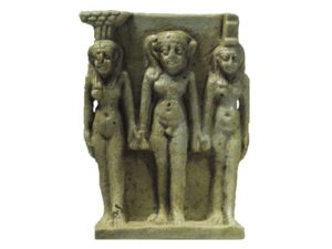 Neptysis, Hor a Isis - 26.dynastie (cca. 688–525 př.n.l.); fajáns