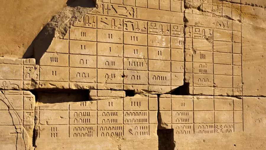 Egyptský kalendář v Karnaku Egyptský kalendář v Karnaku
