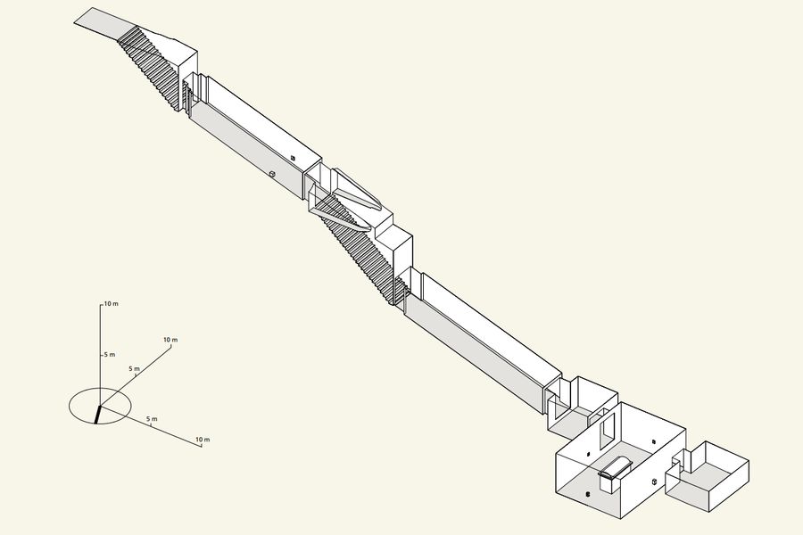3D model hrobky WV23, Zdroj: Thebian Mapping Project